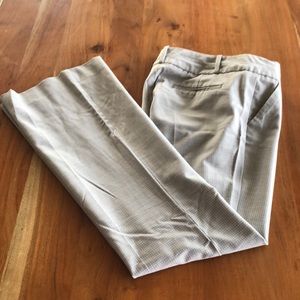 Vintage Y2K The Limited Light Gray W/ Dark Gray Check Flare Suit Pant Sz 6 - EUC